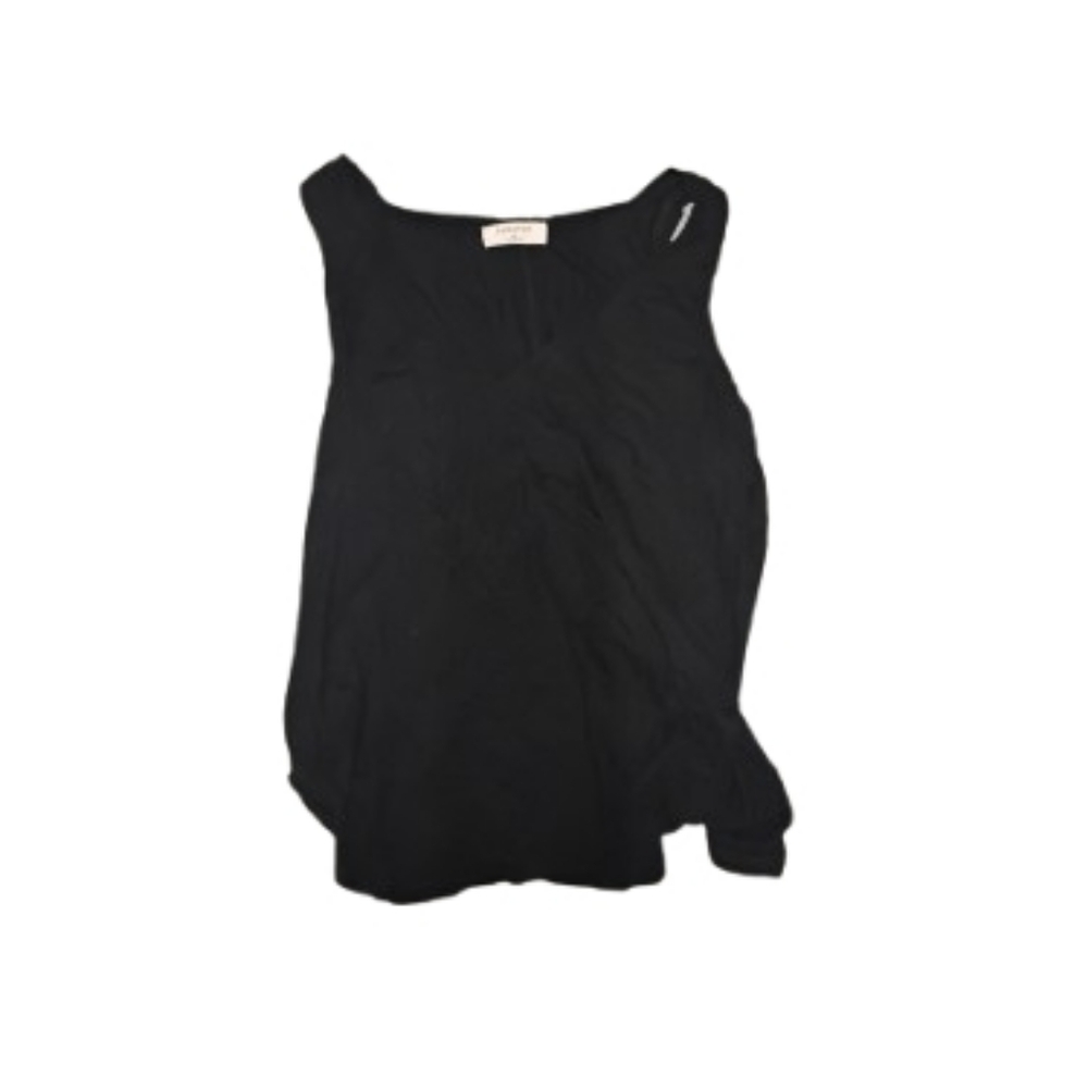 Babaton Aritzia Womens Solid Black Racerback Tank Top Blouse Rayon Blend Sz XS